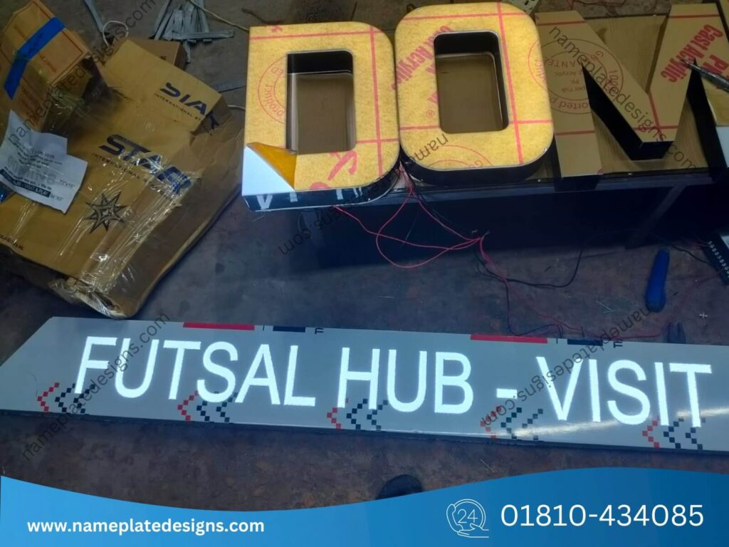 LED Name Board Design and making bd