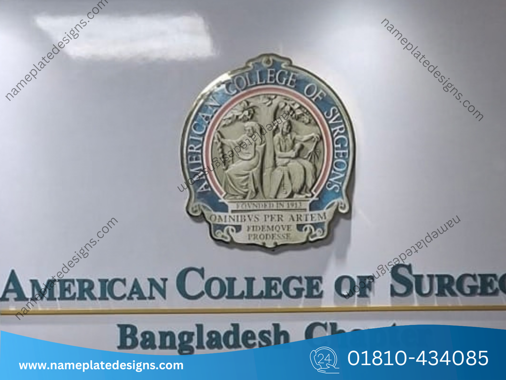 Acrylic letter logo nameplates and round signs in Bangladesh—customizable, weatherproof branding solutions that shine in any lighting and weather.